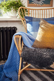 GRADIENT BLUE WOOL - THROW