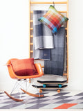 GRADIENT GREY WOOL - THROW
