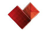 GRADIENT RED WOOL - THROW