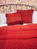 GRADIENT & SQUARES RED - CUSHION COVER