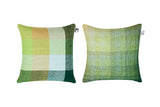 GRADIENT & SQUARES GREEN - CUSHION COVER