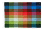 Chess Multi Cotton throw showing its 8 by 8 colour grid