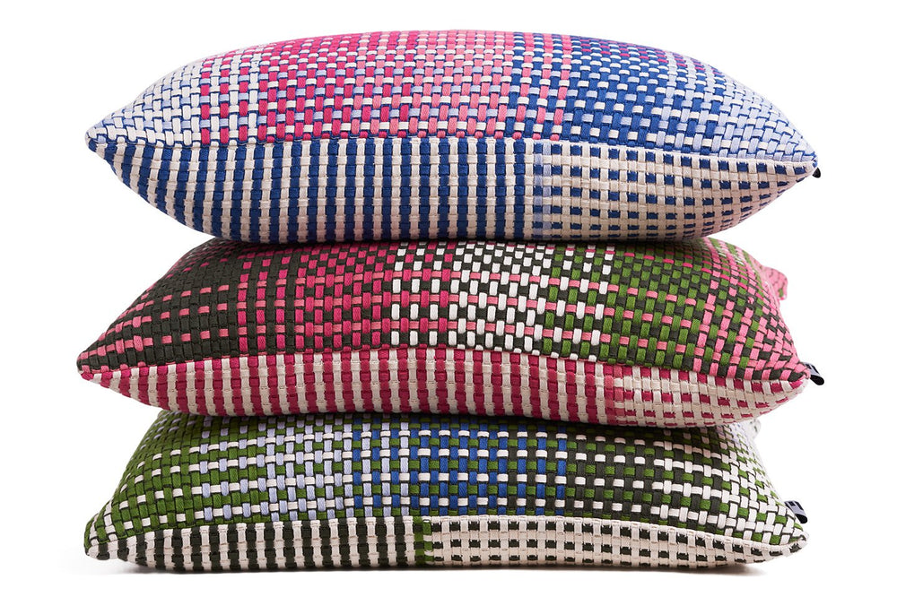 SHOELACES RASPBERRY - CUSHION COVER