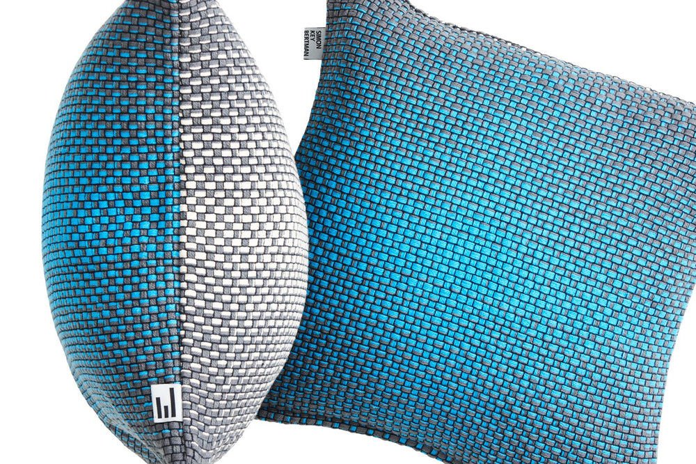 TWO SIDE GRADIENT BLUE - CUSHION COVER