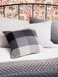 GRADIENT & SQUARES GREY - CUSHION COVER