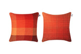 GRADIENT & SQUARES RED - CUSHION COVER